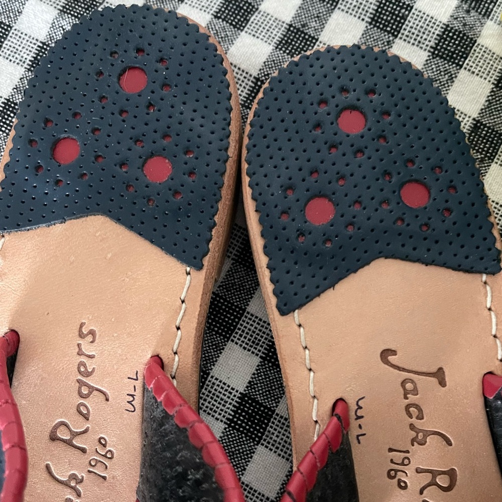 EUC Jack Rogers leather sandals, size 7 - Picture 3 of 3